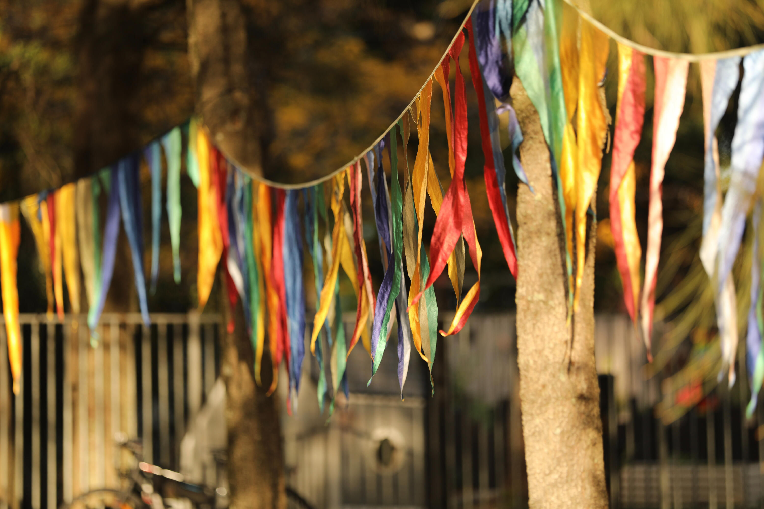 Prism pop prism pop bunting bright triangles